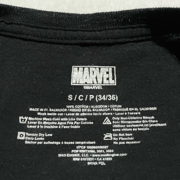 Marvel Character Venom Neon Black Comic Panel Graphic Tee Size S / C / P (34/36) - Picture 2 of 6